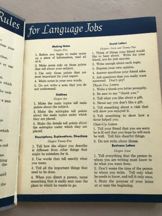 1947 Book Improving Your Language School Etiquette Hardcover Antique 2