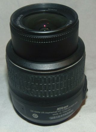 Vintage Nikon Af - S Dx Nikkor 18 - 55mm 1:3.  5 - 5.  6g Vr Aspherical Camera Lens