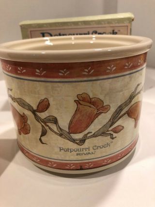 Vintage Potpourri Crock By Rival Box With Paperwork.  1988