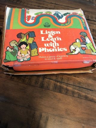 Vintage Listen & Learn with Phonics Career Publishing Inc USA Booklets Game 3