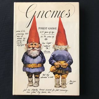 Vtg 1977 Rien Poortvliet Gnomes Book Hc Dj Wil Huygen 1st English Translation Ed