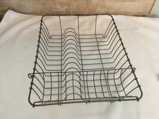 Old Wire Dish Drying Rack Kitchen Basket Rustic Vintage Primitive Country Metal