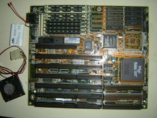 486 Dx2 66 Mother Board With Vesa Slots And Processor - Memory