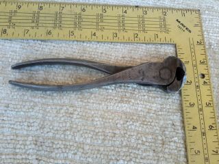 Vintage Utica Tools End Cutting Nippers Model 260 - 7 " Lubring Joint Usa
