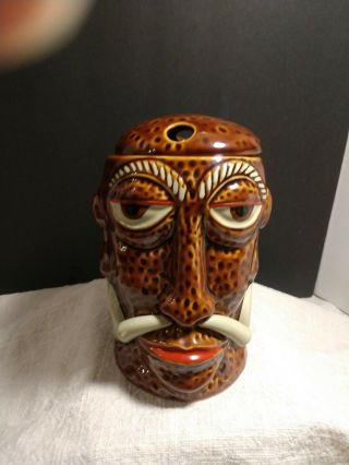 Vintage Style Mr Bali Hai Headhunter Head Tiki Mug San Diego Ca Ceramic