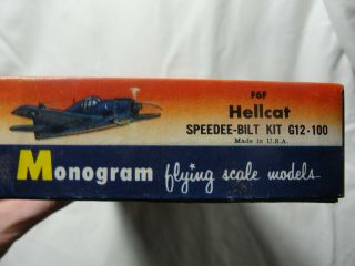 VINTAGE F6F Hellcat Model Plane Kit by Monogram 4