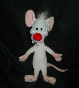 12 " Vintage 1995 Animaniacs Pinky And The Brain White Stuffed Animal Plush Toy