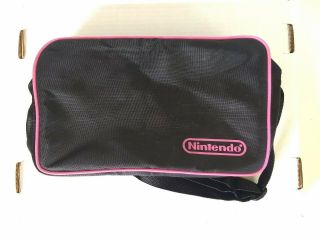 Official Vintage Nintendo Nes Soft Game Bag Carrying Case 10 Games Pink Logo