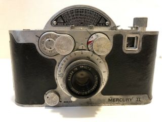 Mercury Ii Model Cx 1/2 Frame 35mm Camera With Tricor 35mm F 2.  7 Lens -