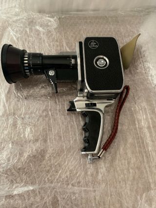 Bolex P1 Paillard Zoom P1 Reflex 8mm Movie Camera w/ Pistol BERTHIOT PAN - CINOR 2