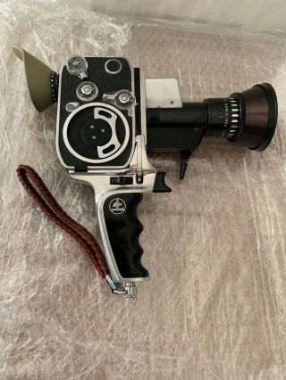 Bolex P1 Paillard Zoom P1 Reflex 8mm Movie Camera w/ Pistol BERTHIOT PAN - CINOR 4