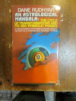 An Astrological Mandala - Dane Rudhyar (1974 Paperback) Vintage American I Ching