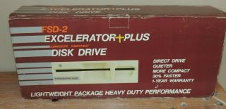 Excelerator,  Plus Commodore Compatible Fsd - 2 5.  25” Floppy Disk Drive Cables Incl.