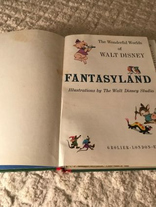Wonderful Worlds Of Walt Disney Fantasyland 1965 Rare Vintage 4