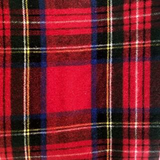 Vtg Lord & Taylor Red Plaid Pure Wool Blanket England Child Couch Stadium Throw 4