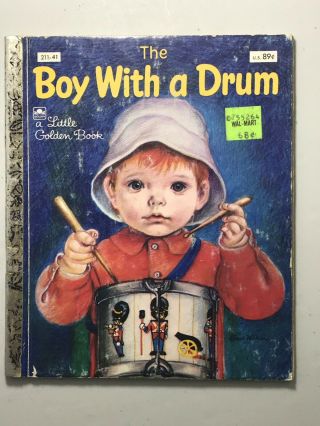Vintage Little Golden Book The Boy With A Drum 211 - 41 Illus By Eloise Wilkin