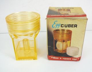 Vtg Egg Cuber With Box Hong Kong 1977 Perfect Square Egg