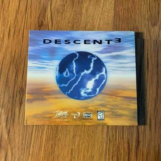 Descent 3 (pc,  1999) Interplay Outrage Tantrum Computer Game Vtg Classic