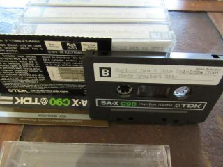 5 Tdk Sa - X 90 C90 Cassettes Vintage 1979