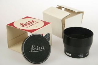 Leica 12575 N Lens Hood W/cap Nos Leitz Iufoo & Irooa Black