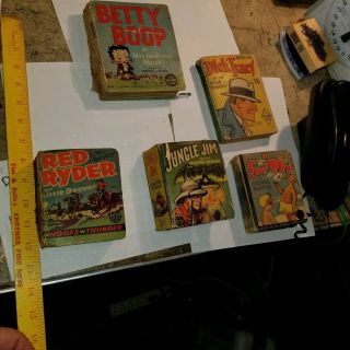 5 Classic Little Big Books,  Dick Tracy,  Betty Boop,  Smitty,  Jungle Jim,  Red.