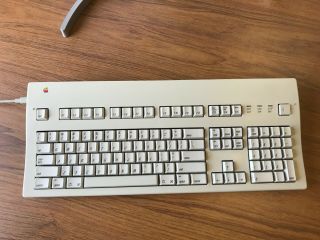 Apple Extended Keyboard Ii M3501 With Adb Cable And Adb To Usb Adapter Aek Ii