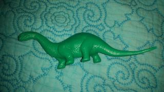 Vintage Marx Green Brontosaurus Prehistoric Playset Plastic Figure