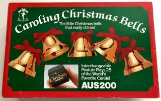 Vintage Caroling Christmas Bells Ye Merrie Minstrel 25 Songs 12 Electronic Bells