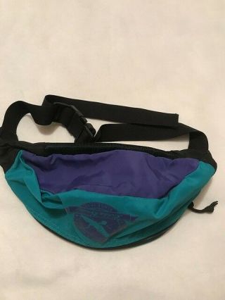 Vtg Eddie Bauer Outdoor Outfitters Fanny Pack Teal/purple