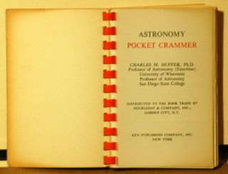 Astronomy Pocket Crammer by Charles M.  Huffer,  Doubleday & Co. ,  1963 2