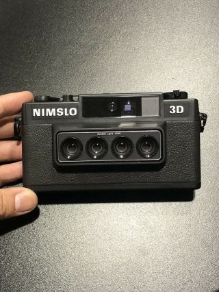 Nimslo 3d Quadra Lens 35mm Film Camera