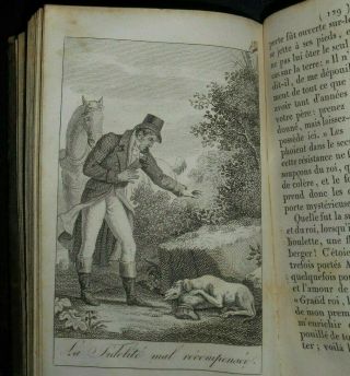 1823 ANTIQUE CHILDREN ' S BOOK,  3 ENGRAVINGS MORAL EDUCATION LITERATURE FOR YOUTH 2