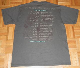 Jimmy Buffett T Shirt Barometer Soup 1995 Tour Margaritaville L / XL Vintage 90s 4