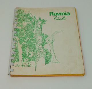 Ravinia Cooks Vintage Cookbook Highland Park Il 1972 Spiral,  North Shore Chicago