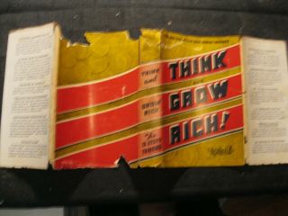 Vtg Old Hardcover Book Think Grow Rich Napoleon Hill Early Printing 1955 - 2