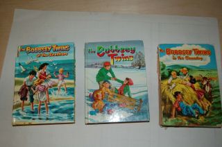 3 Vintage Whitman Books Bobbsey Twins,  At The Seashore,  In The Country