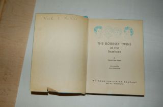 3 Vintage WHITMAN BOOKS BOBBSEY TWINS,  AT THE SEASHORE,  IN THE COUNTRY 5
