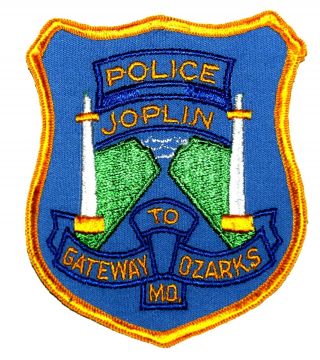 Joplin Missouri Mo Sheriff Police Patch Gateway Ozarks Vintage Old Mesh 4”