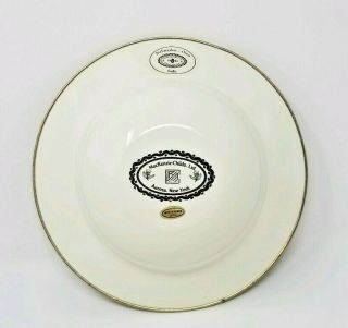 Mackenzie Childs Black white courtly check enamel bowl 7 3/4 inch vtg 1983 80s A 5