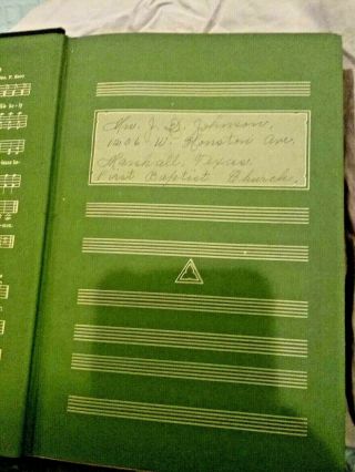 Vintage - The Broadman Hymnal - 1940 Green Hardcover Baptist Gospel Hymnal 1 2