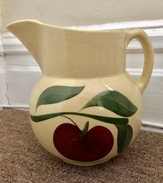 Watt Apple Ceramic Pitcher 1950 