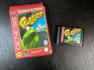 Frogger Vintage Sega Genesis Game Cartridge W/ Box 1998