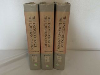 Vintage 1965 The Encyclopedia Of The Lutheran Church Set 3 Books Religion