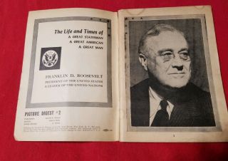 Vintage,  Book,  FDR,  Lincoln,  Life and times of Roosevelt,  Promo,  War photo,  Battle 2
