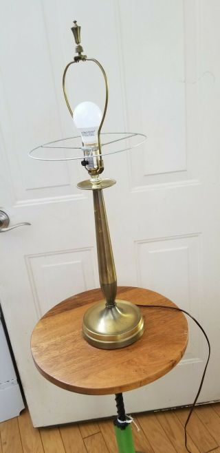 Vintage Mid Century Modern Brass Table/desk Lamp 28 "