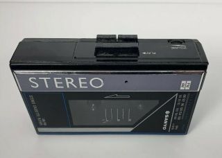 Vintage Portable Cassette Deck,  Sanyo Cassette Player - Am/fm Radio Model Mgr59