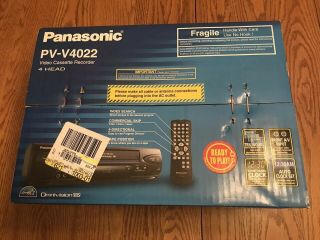 —brand New— Panasonic Pv - V4022 Vhs Vcr 4 Head Video Cassette Recorder/player