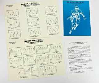 Rare 1980 Apple Ii Hi - Res Football By Online Systems - Instruction Booklet,  Play Ca