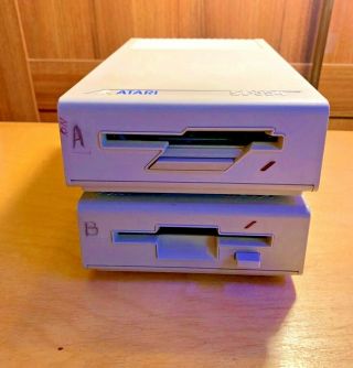 2x Atari St Sf354 Floppy Disk Drive As - Is