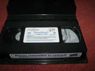 SOMETHING ' S GOTTA GIVE Vintage VHS tape (BLOCKBUSTER VIDEO Case) Jack Nicholson 3